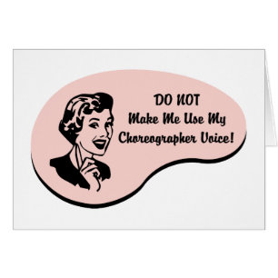 Cartão Voz do coreógrafo