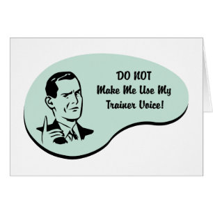 Cartão Voz do instrutor