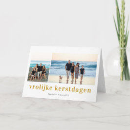 Cartão Vrolijk Kerstfeest 3 Fotocolage Kerstkaart