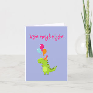 Cartão Vse najboljše, feliz aniversário da Eslovênia