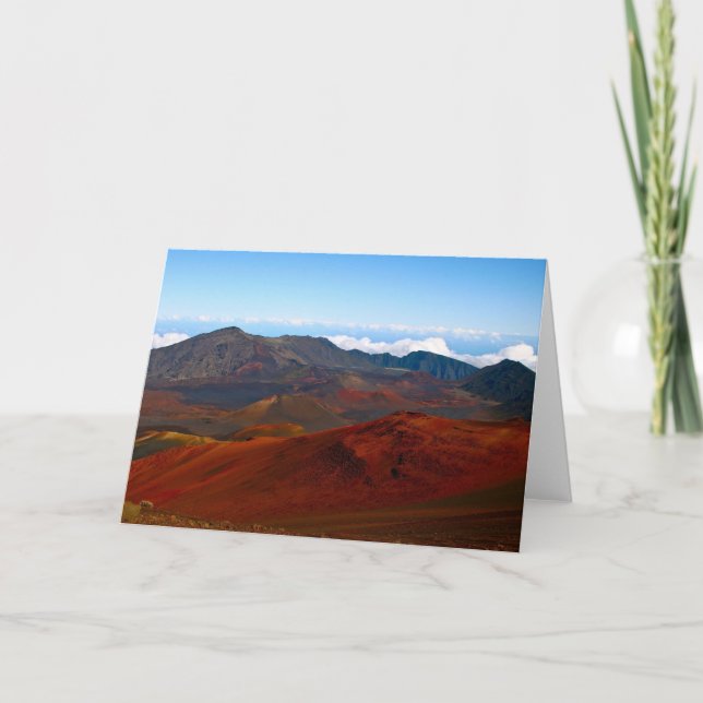 Cartão Vulcão de Haleakala, Maui (Frente)