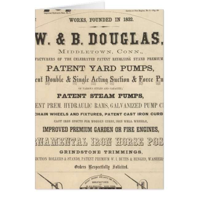 Cartão W e B Douglas (Frente)