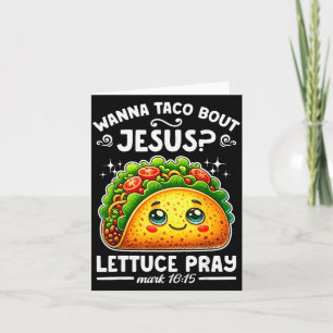 Cartão W Taco Sobre Jesus Alface Reze Cinco De Maio Crist