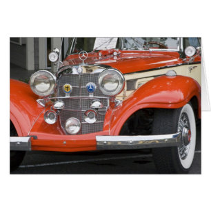 Cartão WA, Seattle, automóvel alemão clássico. 2