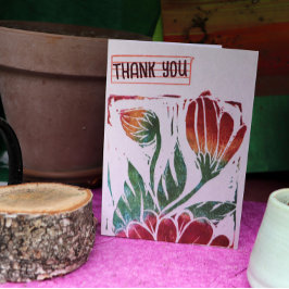 Cartão Wabi Sabi Flower Stamp Floral Primavera Nature