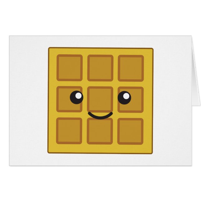 Cartão Waffle (Frente horizontal)