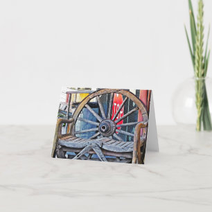 Cartão Wagon Wheel Bench, Alpine, TX