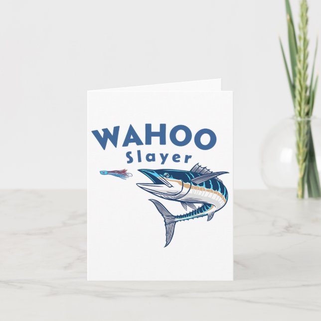 Cartão Wahoo Slayer Salt Water Fish Wahoo (Frente)