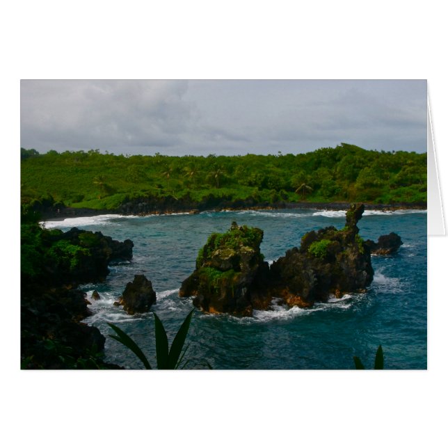 Cartão Waianapanapa State Park, Maui (Frente Horizontal)