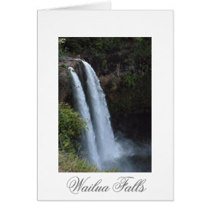 Cartão Wailua cai Kauai Havaí