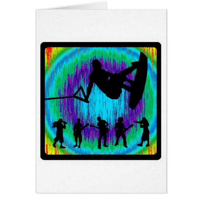 Cartão Wakeboard agita acima (Frente)