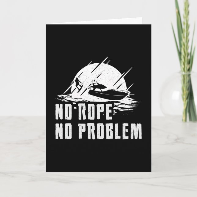Cartão Wakeboard No Rope No Problem Acordar Wakeboard (Frente)