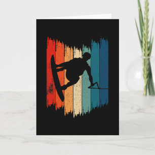 Cartão Wakeboard Vintage