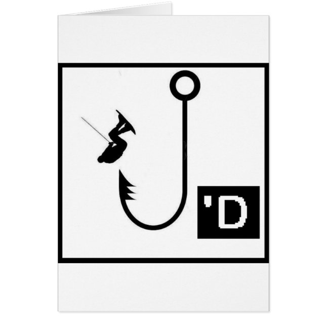 Cartão Wakeboarding enganchou (Frente)