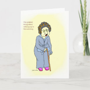 Cartão Waking up birthday card