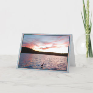 Cartão Walden Pond: Heron