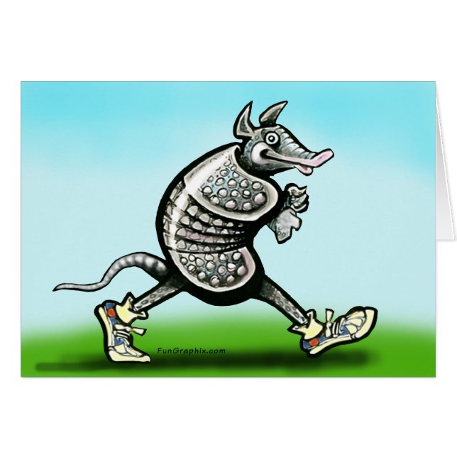 Cartão Walking Dillo (Frente Horizontal)