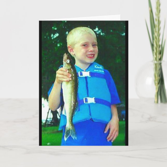 Cartão Walleye Espero Que Tenha Um Dia de os pais Feliz! (Frente)