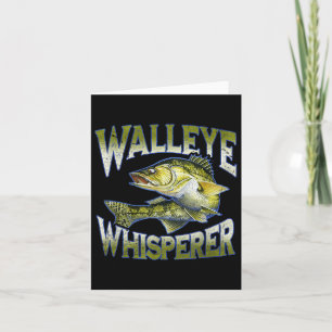 Cartão Walleye Whisperer Graphic Fish Roupa Gift Fis