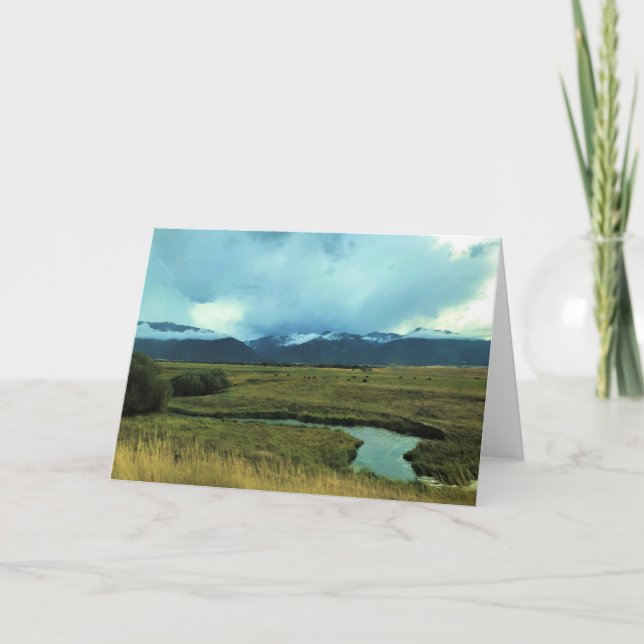 Cartão Wallowa River (Frente)