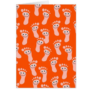 Cartão Wallpaper de Pés Felizes