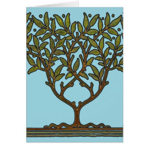 Cartão Wallpaper Floral William Morris Tree Frieze
