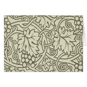 Cartão Wallpaper William Morris Grapevine Sage