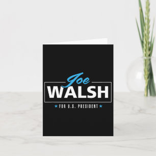 Cartão Walsh 2020 Pelo Presidente Derefeat Trump
