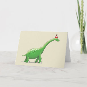 Cartão Walter o Dinossauro Adorável
