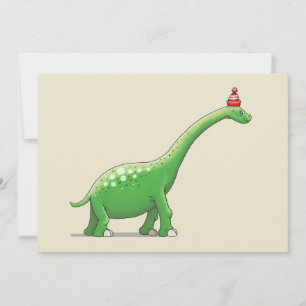 Cartão Walter, o Dinossauro do Pescoço Longo