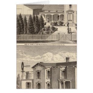 Cartão Walters, residências Crowell, fazenda