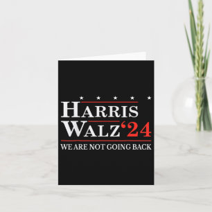 Cartão Waltz Não Vamos Voltar Para Kamala Harris 2024 2