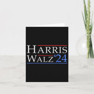 Cartão Walz 2024 Save Democracy 2024 Eletion Funny Harri