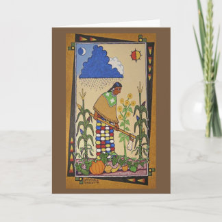 Cartão "Wamanje Hintewi" (nossas colheitas) Notecard