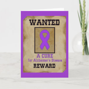 Cartão Wanted: A Cure for Alzheimer's Disease