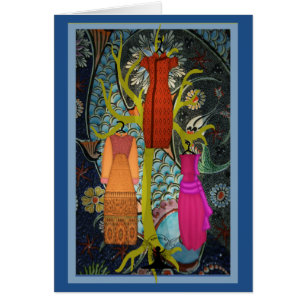 Cartão Wardrobe oriental pela arte feericamente mítico