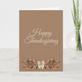Cartão Warm Taupe “Happy Thanksgiving”