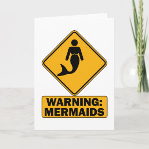 Cartão Warning: Mermaids