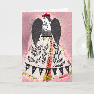 Cartão Warrior, blank card, artwork by Lisa Casineau