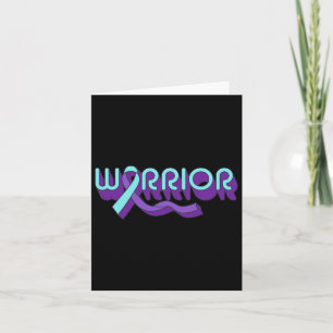 Cartão Warrit Ribbon Suicida Prevention Mental Health Aw