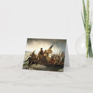 Cartão Washington Crossing the Delaware - 1851