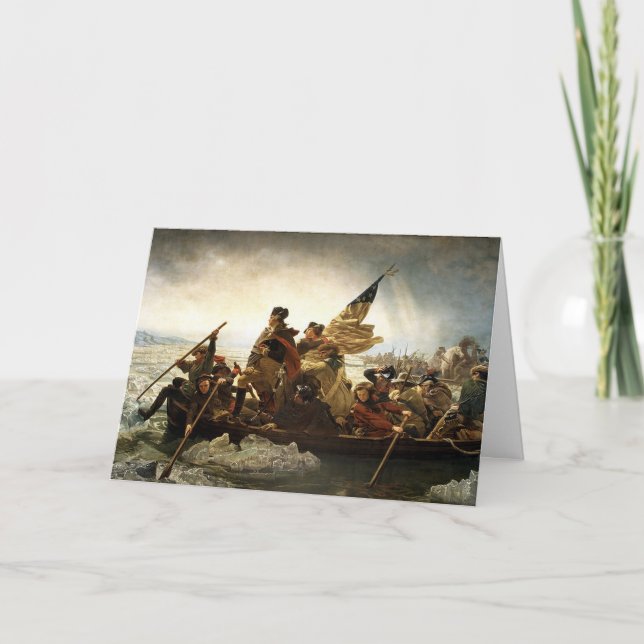 Cartão Washington cruza o Delaware (Frente)