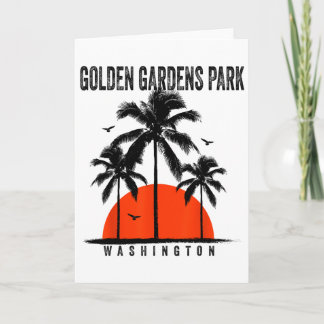 Cartão Washington Golden Gardens Park Surfing Surfboardin