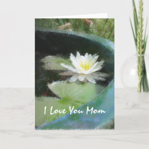 Cartão Water Lily Mother's Day Card