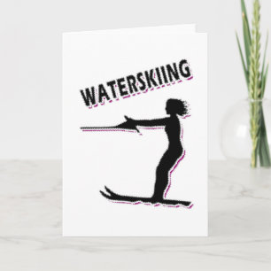 Cartão Water Skiing For Women Water Sports Hobby