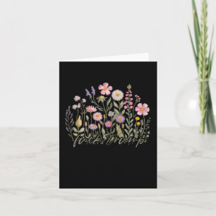 Cartão Watercolor Anti Trump Democrata Floral Presidente