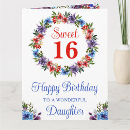 Cartão Watercolor Bright Summer Flowday