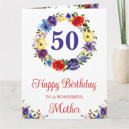 Cartão Watercolor Bright Summer Flowday