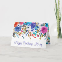 Watercolor Bright Summer Flowday