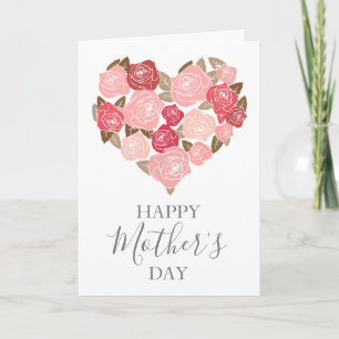 Cartão Watercolor Floral Mother's Day Card